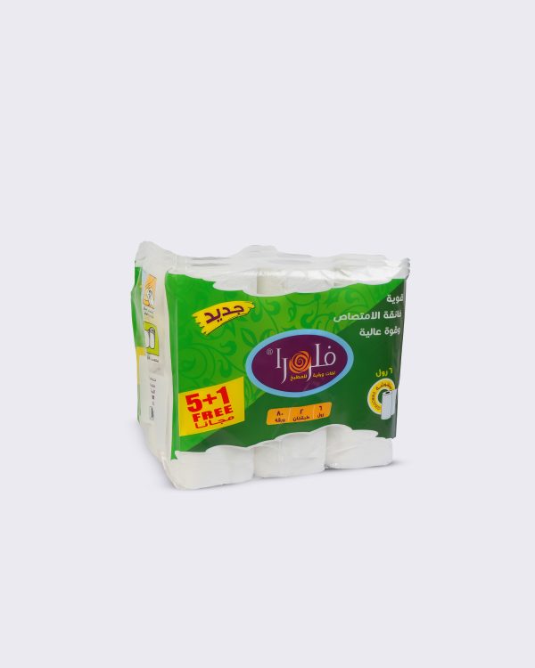 Flora 80 Sheets 5+1 - 6 Rolls